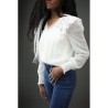CHEMISIERS blanc dentelle transparent