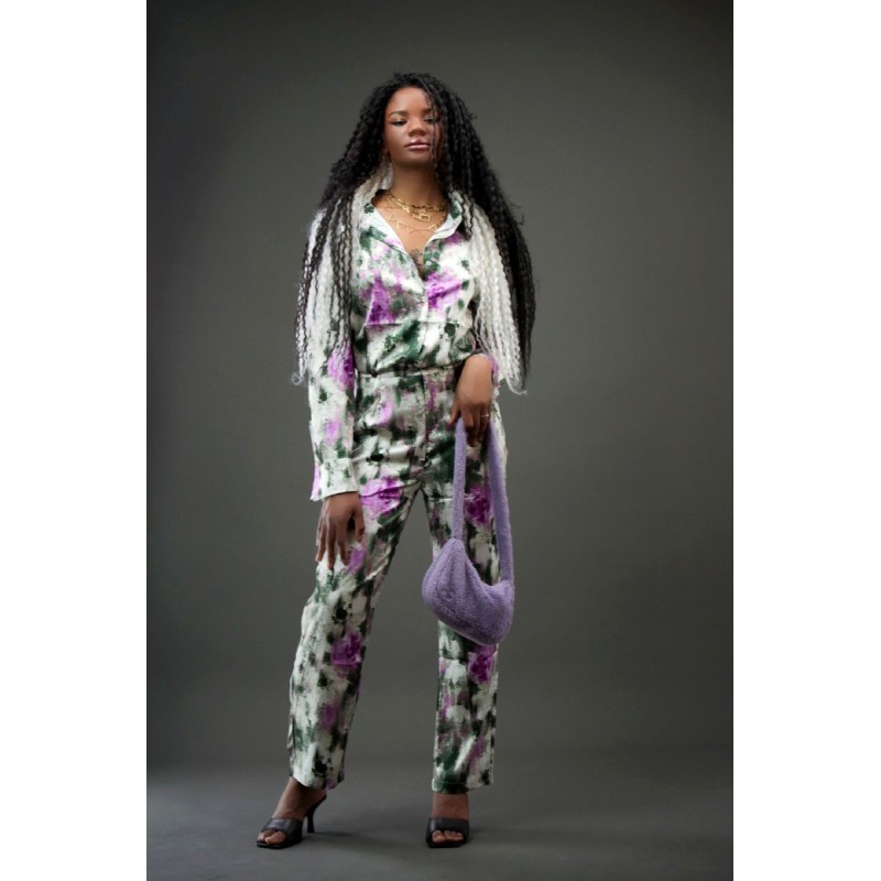 Ensemble imprimer violet