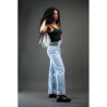 JEANS curve taille haute avec chaîne