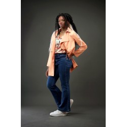 JEANS évasé taille haute