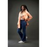 JEANS évasé taille haute