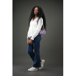 JEANS évasé taille haute