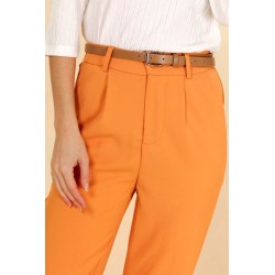 Pontalon avec ceinture orange