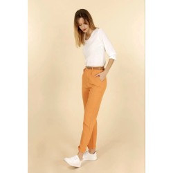 Pontalon avec ceinture orange