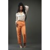 Chemise fluide multicolore orange bleue