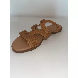 Sandales plates, blanches,...