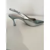 Escarpins à talons or et argent