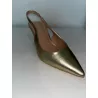 Escarpins à talons or et argent