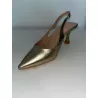 Escarpins à talons or et argent