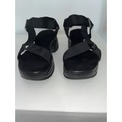 Sandales compensées noires très confortables