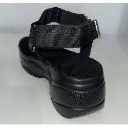 Sandales compensées noires très confortables